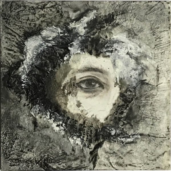 Daniela Rogall - 6/2019, Schau (In mir) - In meinen Daily Painting Gemälden versteckt sich ein Geheimnis, das individuell zu entdecken ist. Schau (Spürbar, in mir) schlicht und Vielschichtig.