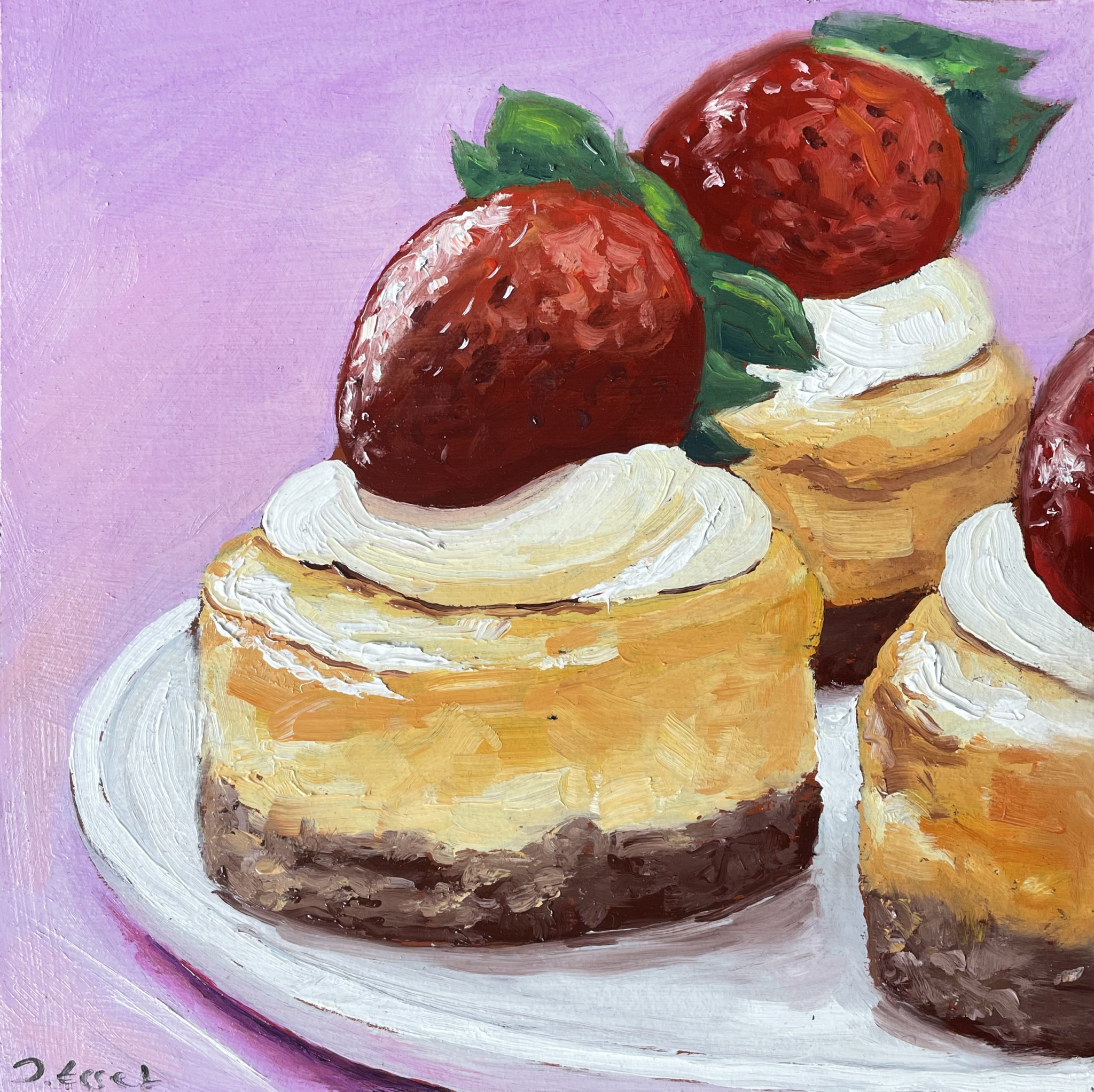 Julia Eggert &amp;quot;Erdbeertörtchen&amp;quot; - Daily Paintings